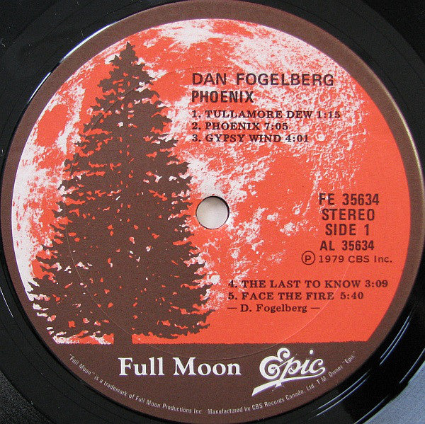 Dan Fogelberg : Phoenix (LP, Album, Gat)