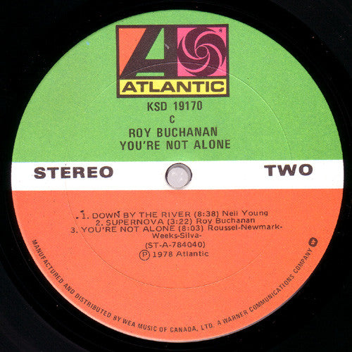 Roy Buchanan : You're Not Alone (LP, Album)