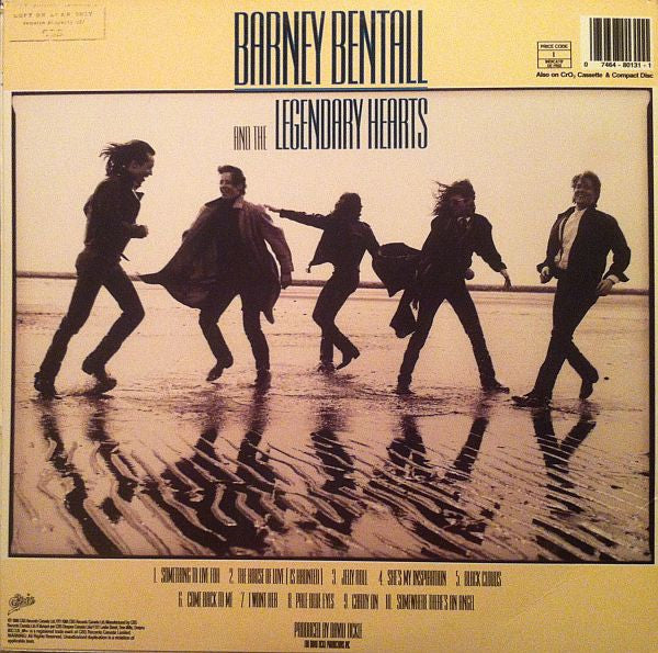 Barney Bentall And The Legendary Hearts : Barney Bentall And The Legendary Hearts (LP, Album)