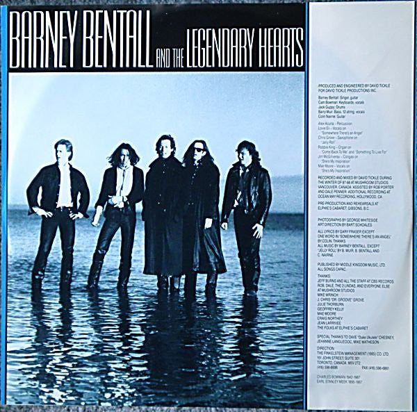 Barney Bentall And The Legendary Hearts : Barney Bentall And The Legendary Hearts (LP, Album)