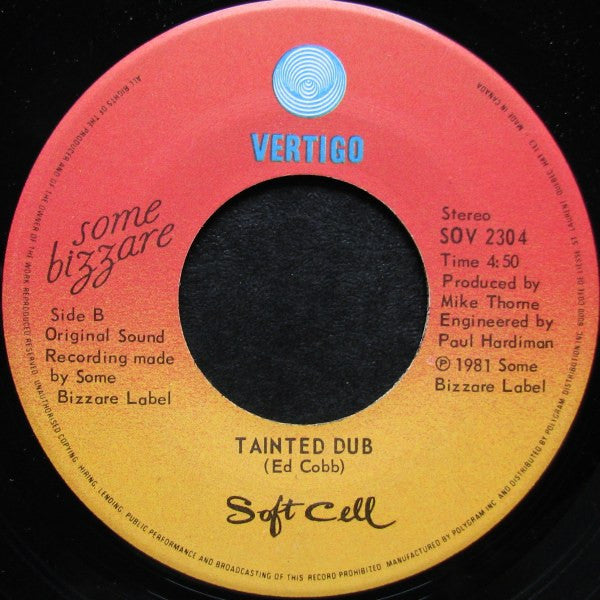 Soft Cell : Tainted Love (7", Single)