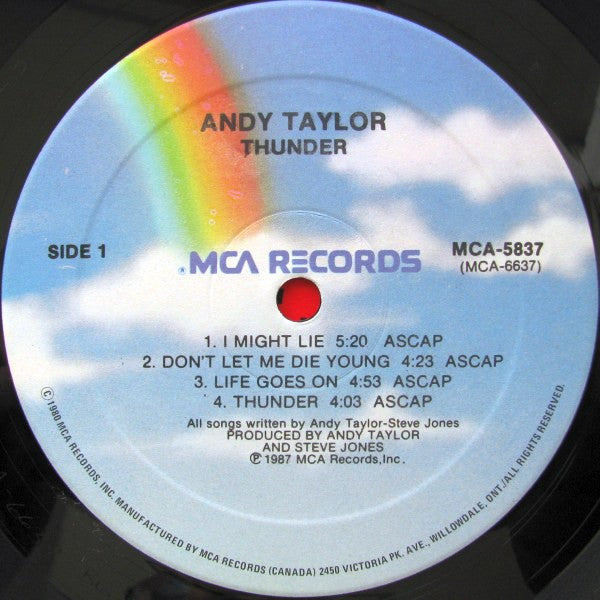 Andy Taylor : Thunder (LP, Album)