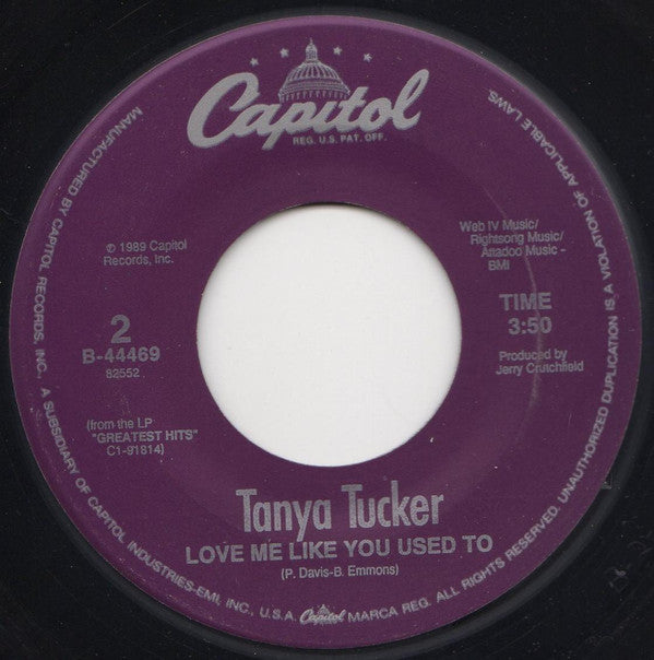 Tanya Tucker : My Arms Stay Open All Night (7", Single)