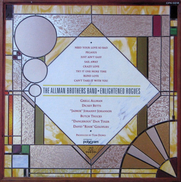 The Allman Brothers Band : Enlightened Rogues (LP, Album, Gat)
