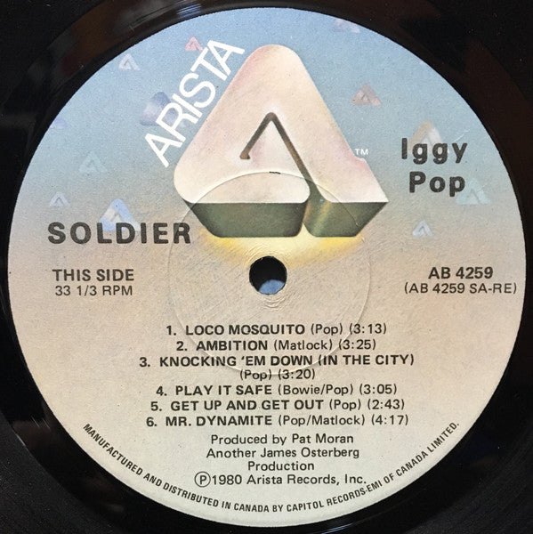 Iggy Pop : Soldier (LP, Album)
