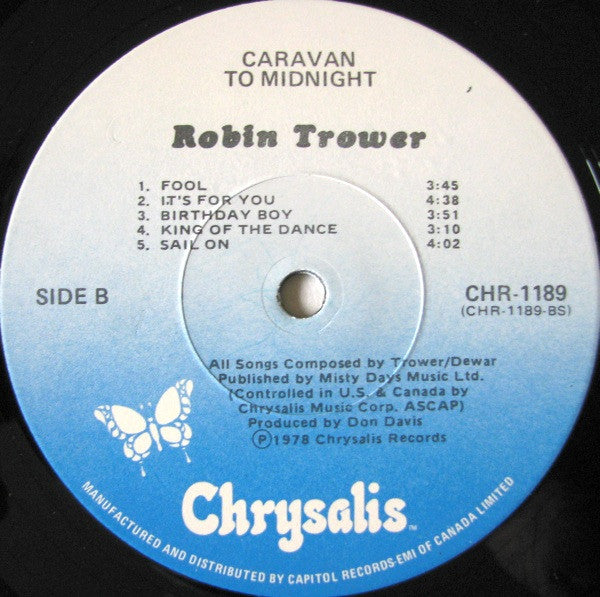 Robin Trower : Caravan To Midnight (LP, Album)