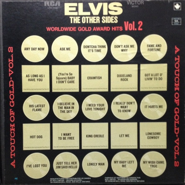 Elvis Presley : The Other Sides - Worldwide Gold Award Hits - Vol. 2 (4xLP, Comp, Mono, RE, Dyn + Box)