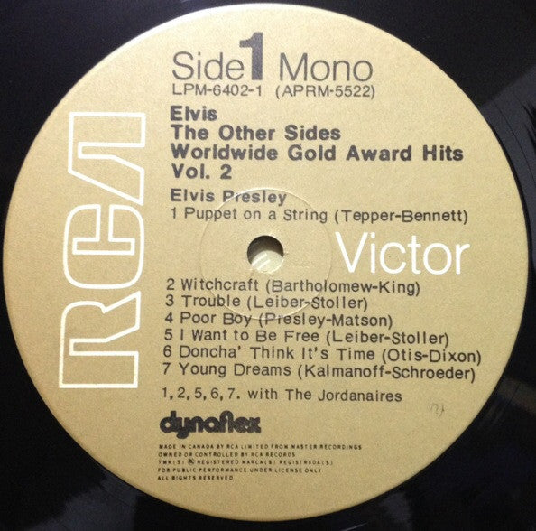 Elvis Presley : The Other Sides - Worldwide Gold Award Hits - Vol. 2 (4xLP, Comp, Mono, RE, Dyn + Box)