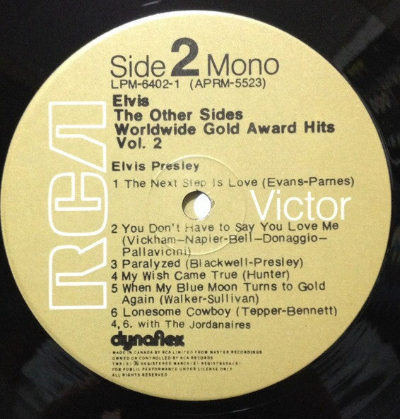Elvis Presley : The Other Sides - Worldwide Gold Award Hits - Vol. 2 (4xLP, Comp, Mono, RE, Dyn + Box)