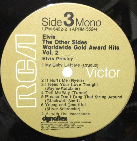 Elvis Presley : The Other Sides - Worldwide Gold Award Hits - Vol. 2 (4xLP, Comp, Mono, RE, Dyn + Box)