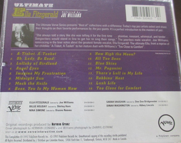 Ella Fitzgerald : Ultimate Ella Fitzgerald (CD, Comp, Club)