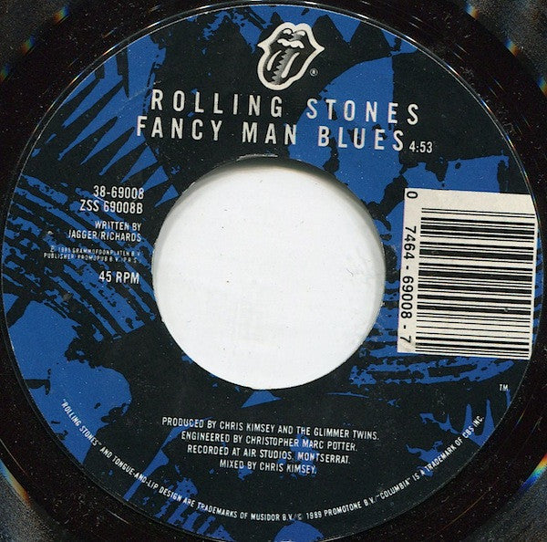 The Rolling Stones : Mixed Emotions (7", Single, Styrene, Car)