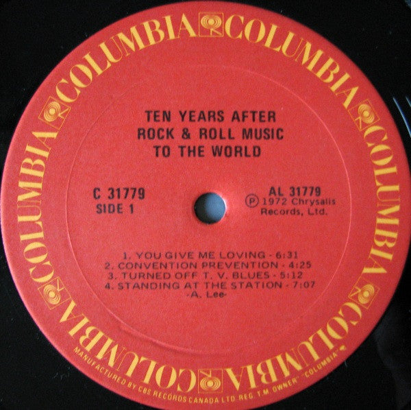 Ten Years After : Rock & Roll Music To The World (LP, Album, RE)