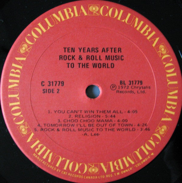 Ten Years After : Rock & Roll Music To The World (LP, Album, RE)