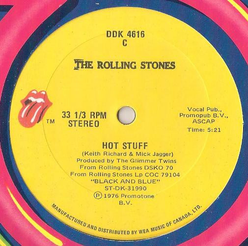 The Rolling Stones : Miss You / Hot Stuff (12")