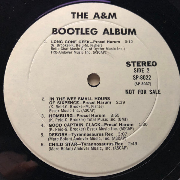 Various : The A&M Bootleg Album (2xLP, Comp, Promo)