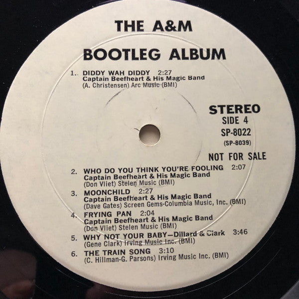 Various : The A&M Bootleg Album (2xLP, Comp, Promo)