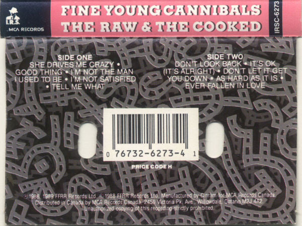Fine Young Cannibals : The Raw & The Cooked (Cass, Album, Dol)