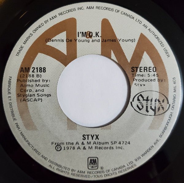 Styx : Babe (7")