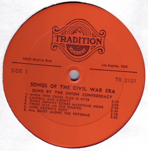 The Union Confederacy : Songs Of The Civil War Era (LP, Album)