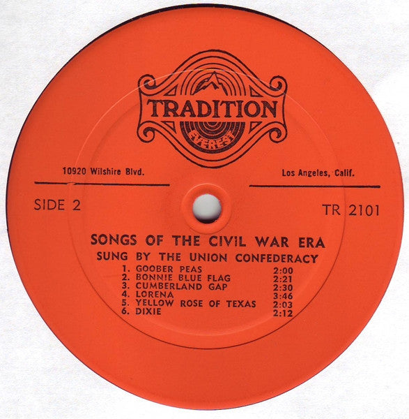 The Union Confederacy : Songs Of The Civil War Era (LP, Album)