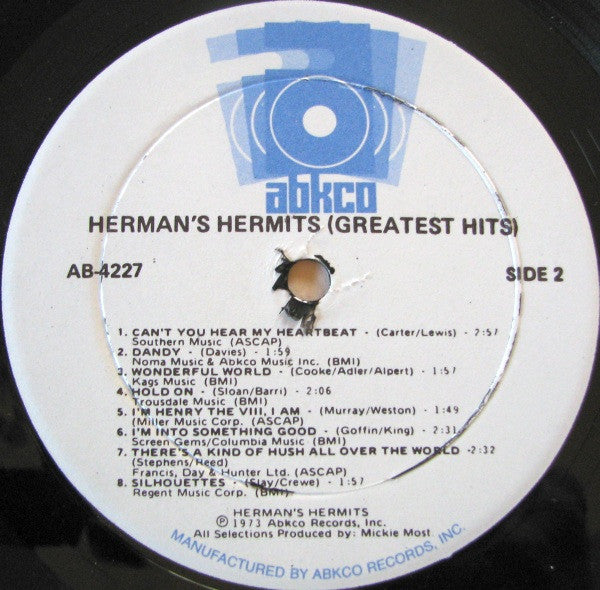 Herman's Hermits : 15 Greatest Hits (LP, Comp, RE, Gol)