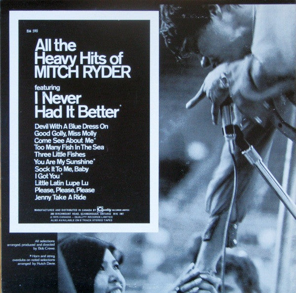 Mitch Ryder : All The Heavy Hits Of Mitch Ryder (LP, Comp, Gra)