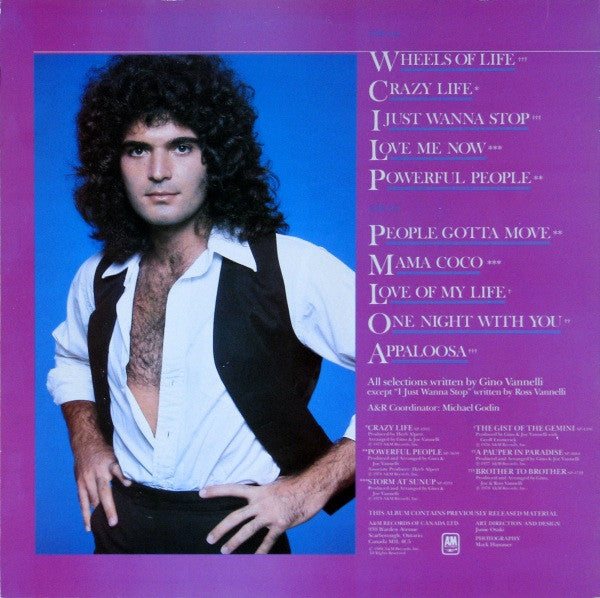 Gino Vannelli : The Best Of Gino Vannelli (LP, Comp)