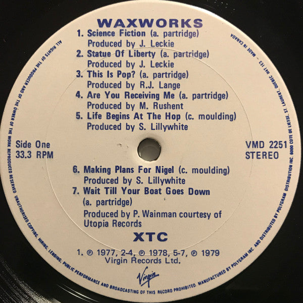 XTC : Waxworks - Some Singles 1977-1982 (LP, Comp)