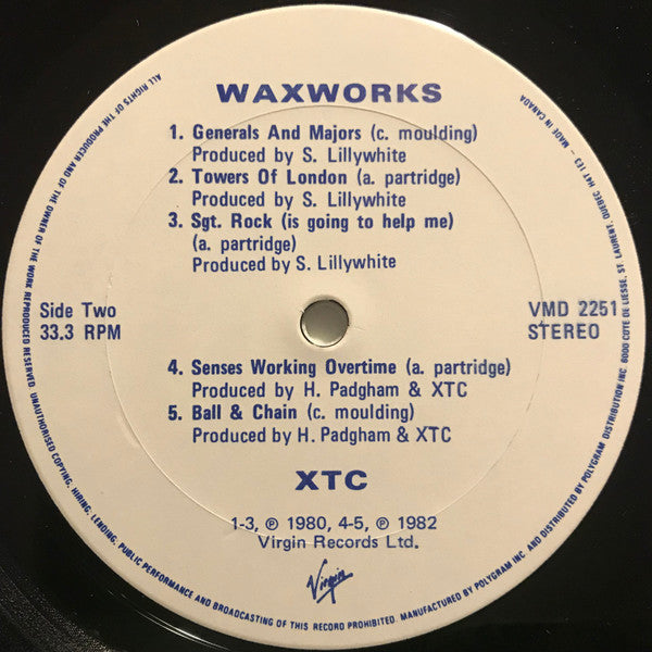 XTC : Waxworks - Some Singles 1977-1982 (LP, Comp)