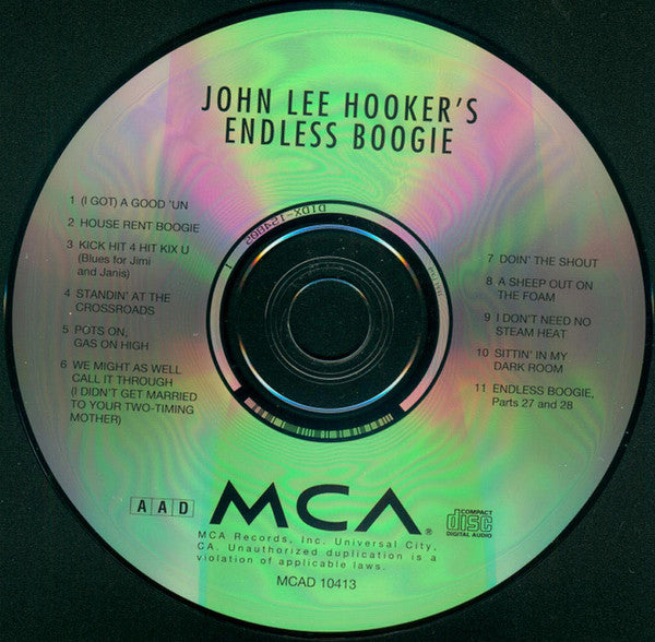 John Lee Hooker : Endless Boogie (CD, Album, RE)