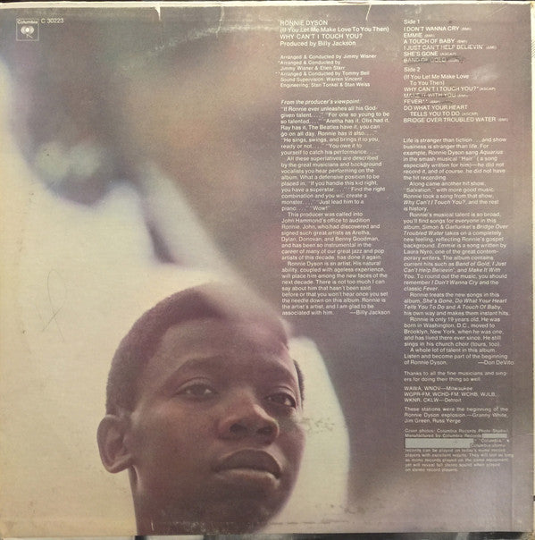 Ronnie Dyson : (If You Let Me Make Love To You Then) Why Can't I Touch You? (LP, Album)