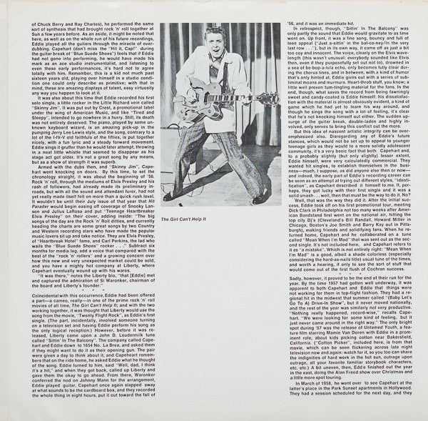 Eddie Cochran : Legendary Masters Series #4 (2xLP, Comp, Mono, All)