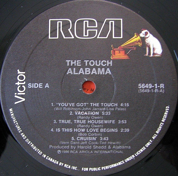 Alabama : The Touch (LP, Album)