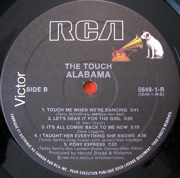 Alabama : The Touch (LP, Album)