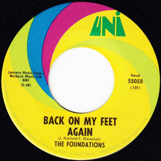 The Foundations : Back On My Feet Again (7", Single)