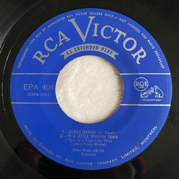 Perez Prado And His Orchestra : Mambo By The King (7", EP)
