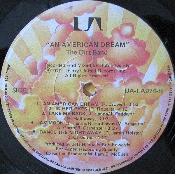 The Dirt Band : An American Dream (LP, Album)
