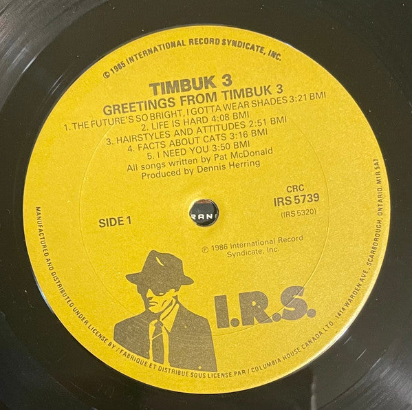 Timbuk 3 : Greetings From Timbuk 3 (LP, Album, Club)