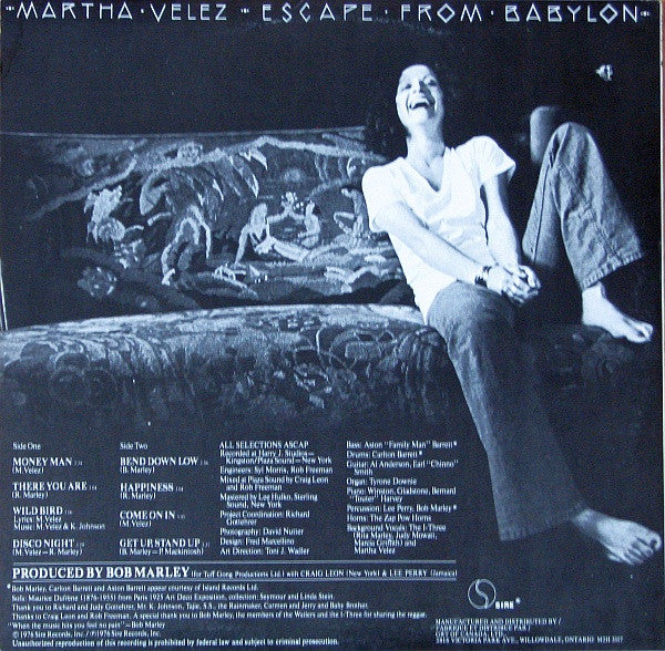 Martha Velez : Escape From Babylon (LP, Album)