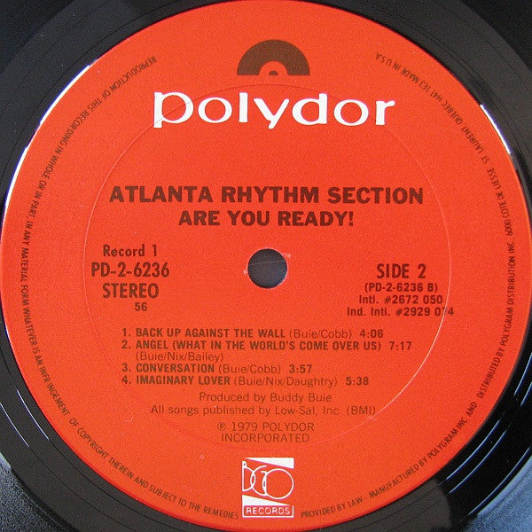 Atlanta Rhythm Section : Are You Ready! (2xLP, Album)