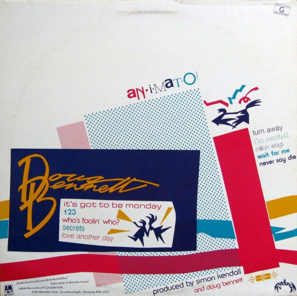 Doug Bennett (2) : Animato (LP, Album)