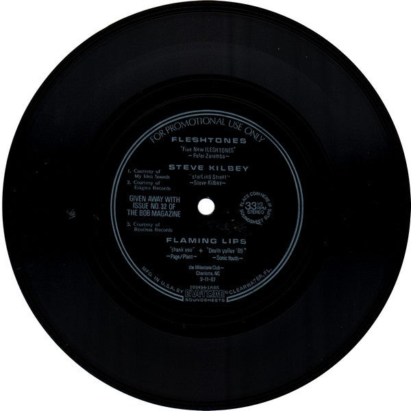 Fleshtones* / Steve Kilbey / Flaming Lips* : Five New Fleshtones / Starling Street / Thank You / Death Valley '69 (Flexi, 7", Promo)