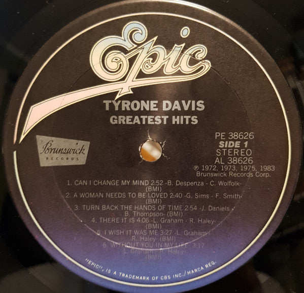 Tyrone Davis : Greatest Hits (LP, Comp, Car)