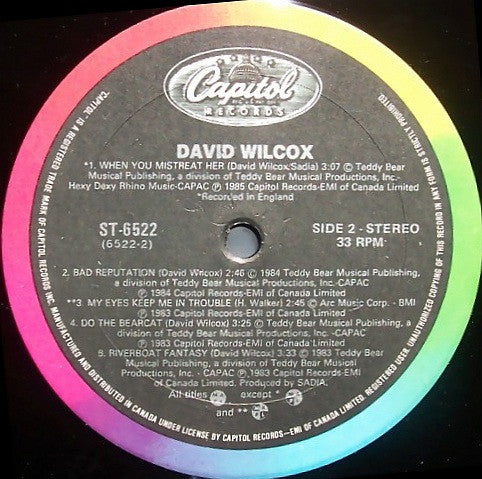 David Wilcox (2) : The Best Of David Wilcox (LP, Comp)