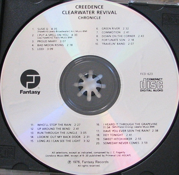 Creedence Clearwater Revival : Chronicle - The 20 Greatest Hits (CD, Comp, RE)