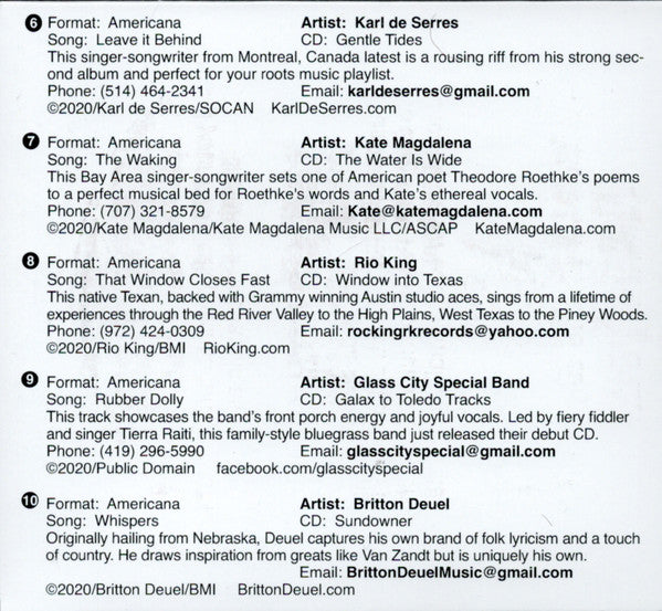 Various : Acoustic Rainbow Volume 51 (CD, Comp, Promo, Smplr)