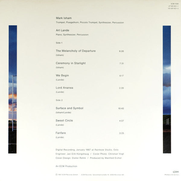 Mark Isham, Art Lande : We Begin (LP, Album)