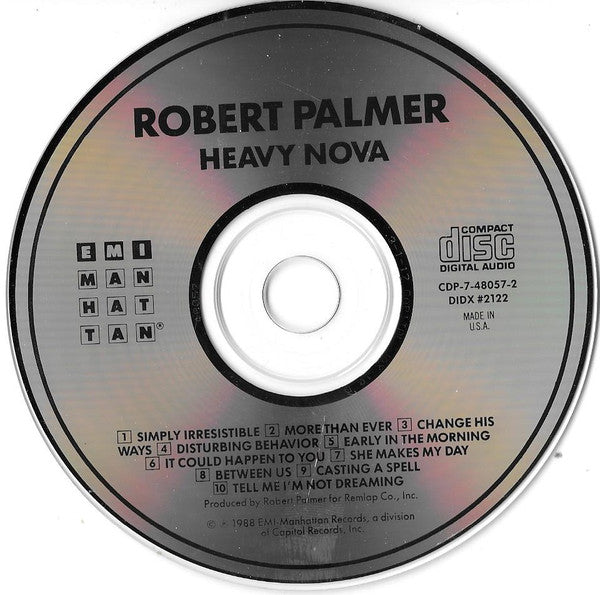 Robert Palmer : Heavy Nova (CD, Album, Cap)