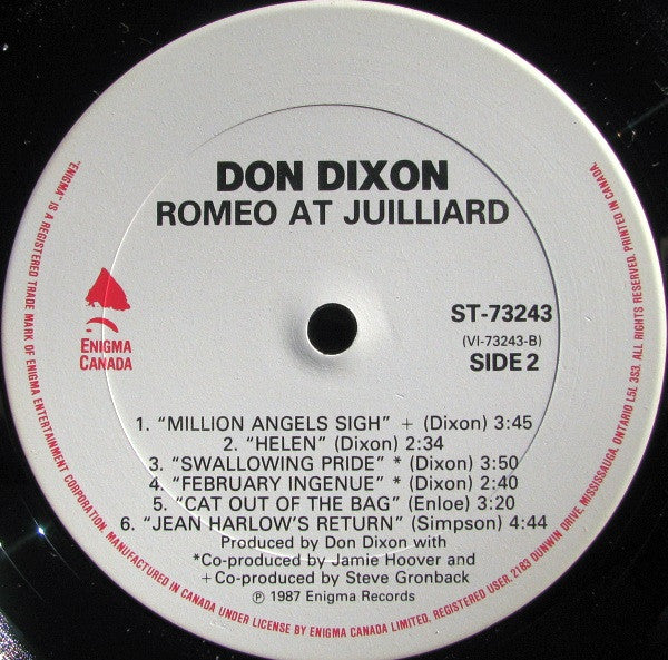 Don Dixon : Romeo At Julliard (LP, Album)